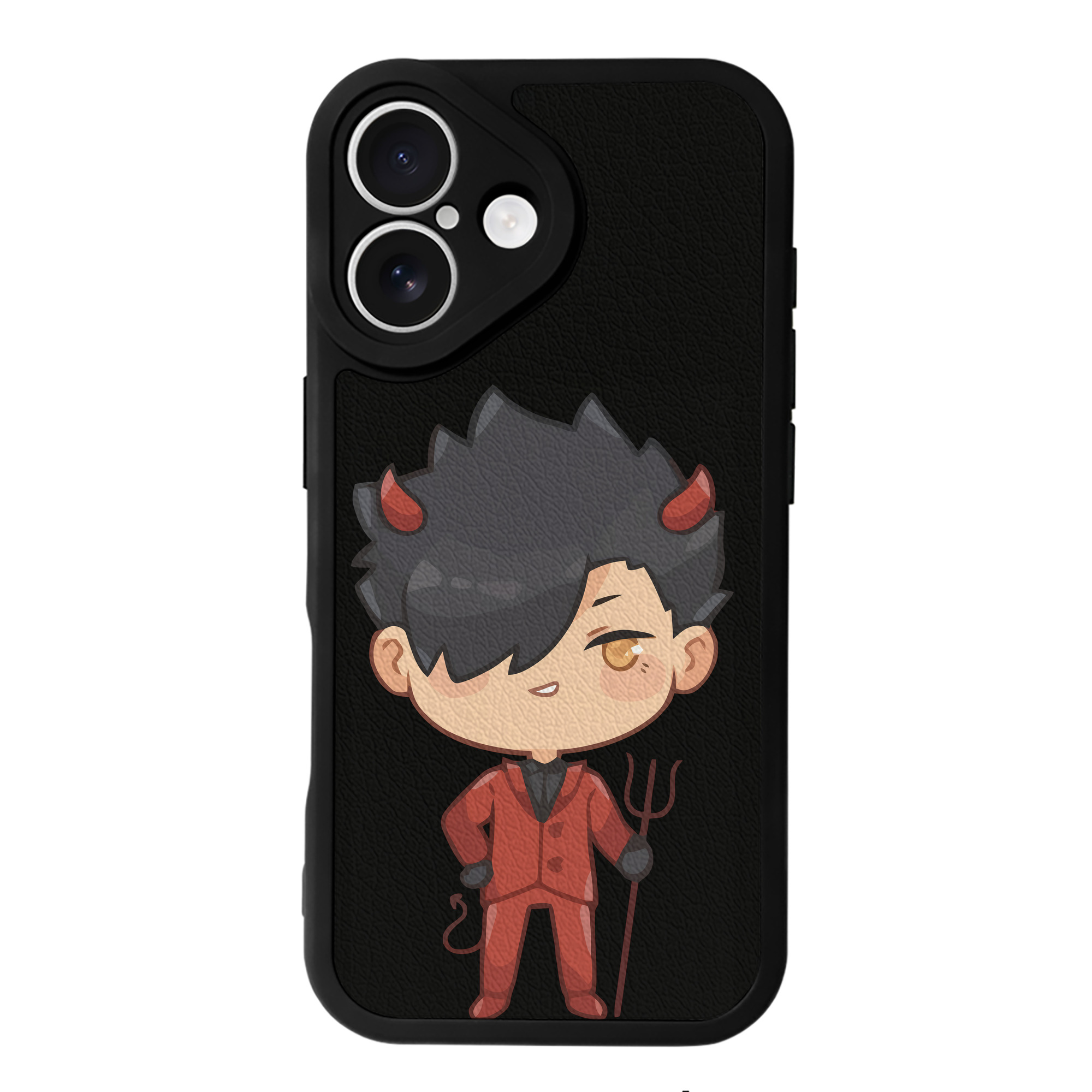 （画像用） ハイキュー!! Haikyu!! 【iPhone 16シリーズ対応】シリコンスマホケース（レザー調） 材質：シリコン